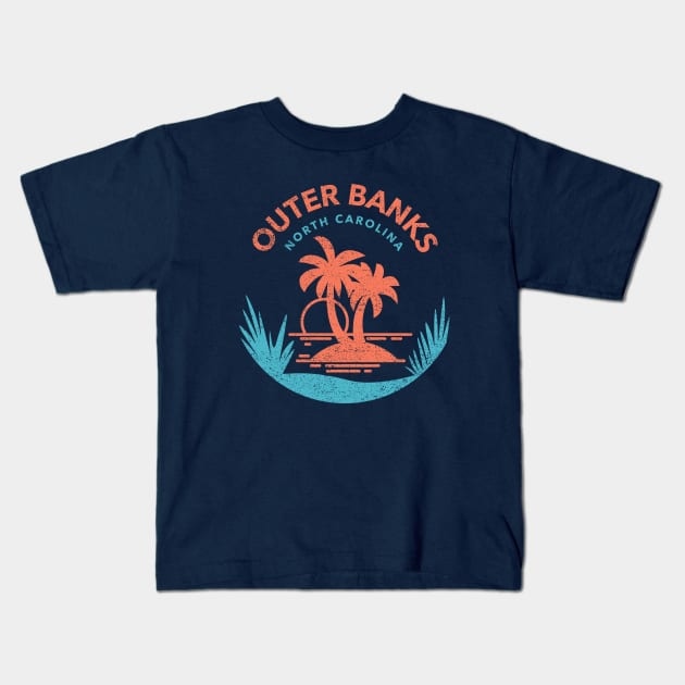 Outer Banks North Carolina Kids T-Shirt by Hello Sunshine